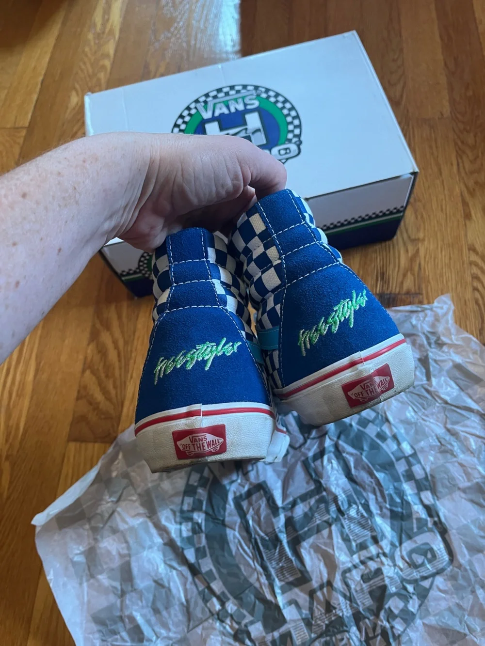 Vans Haro SK- 8 HI Freestyler Blue Reissue Men’s size 10 Rare Read